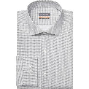 Van Heusen Mens Dress Shirt Slim Fit Stain Shield Stretch(Old Dark Mercury)