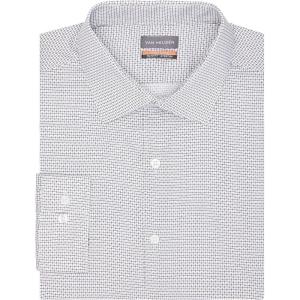 Van Heusen Mens Dress Shirt Slim Fit Stain Shield Stretch(Old Mercury)