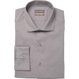 Van Heusen Mens Dress Shirt Slim Fit Stain Shield Stretch(Old Steel)