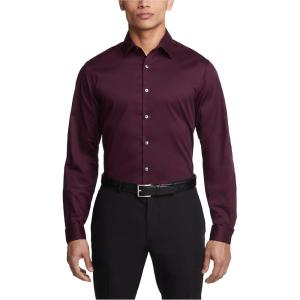 Van Heusen Men’s Flex Collar Slim Fit Stretch Dress Shirt(Hearth)