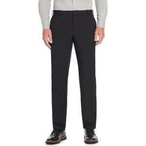 Van Heusen Men’s Slim Fit Flex Flat Front Pant(Black)