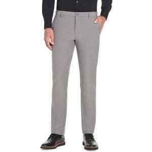 Van Heusen Men’s Slim Fit Flex Flat Front Pant(Smoked Grey)