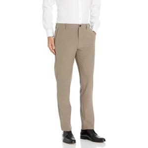 Van Heusen Men’s Slim Fit Flex Flat Front Pant(Taupe Heather)
