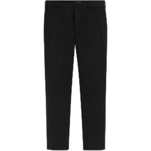 Van Heusen Mens Temperature Control Slim Fit Flat Front Stretch Dress Pant, Non-Iron, Stretchable Waistband, Cooling Fabric(Black – Temp Control)