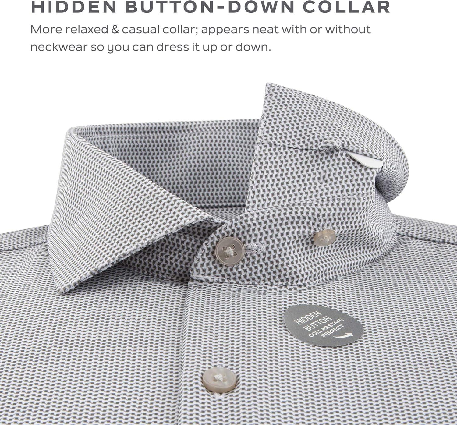 imageVan Heusen Mens Dress Shirt Slim Fit Traveler StretchLight Spruce