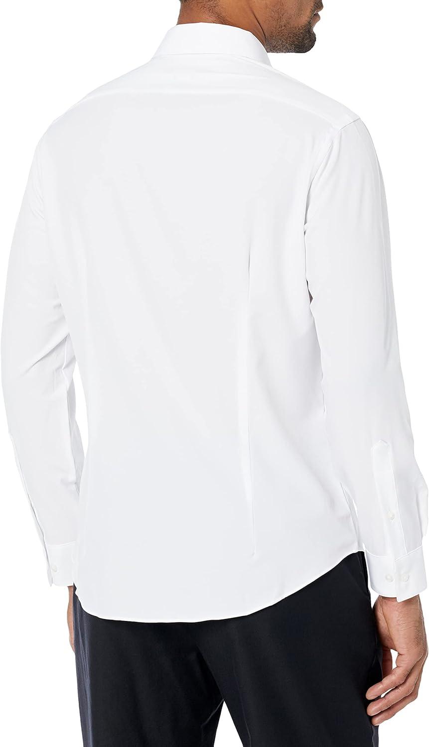 imageVan Heusen Mens Dress Shirt Slim Fit Traveler StretchWhite