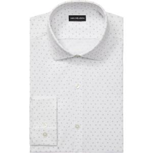 Van Heusen Mens Dress Shirt Slim Fit Traveler Stretch(Ice Grey)