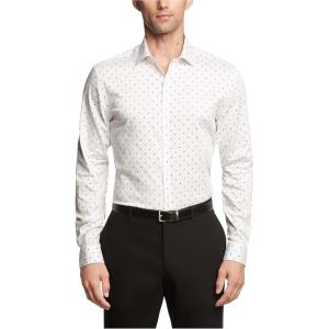 Van Heusen Mens Dress Shirt Slim Fit Ultra Wrinkle Free Flex Collar Stretch(Concord)