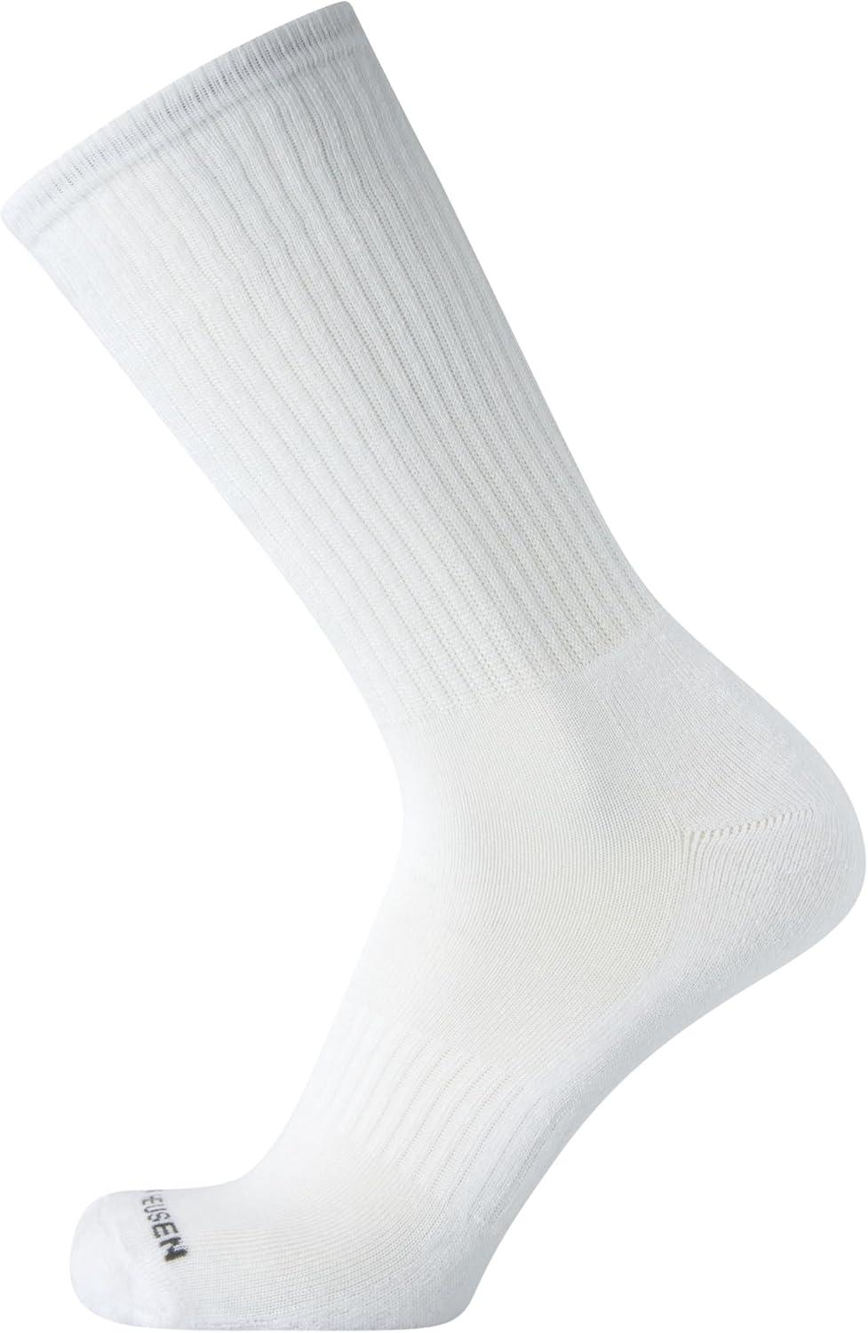 imageVan Heusen Mens Crew Socks 10 Pack Athletic Performance Cushioned Crew Length Running Socks for Men for Sports and RunningWhite