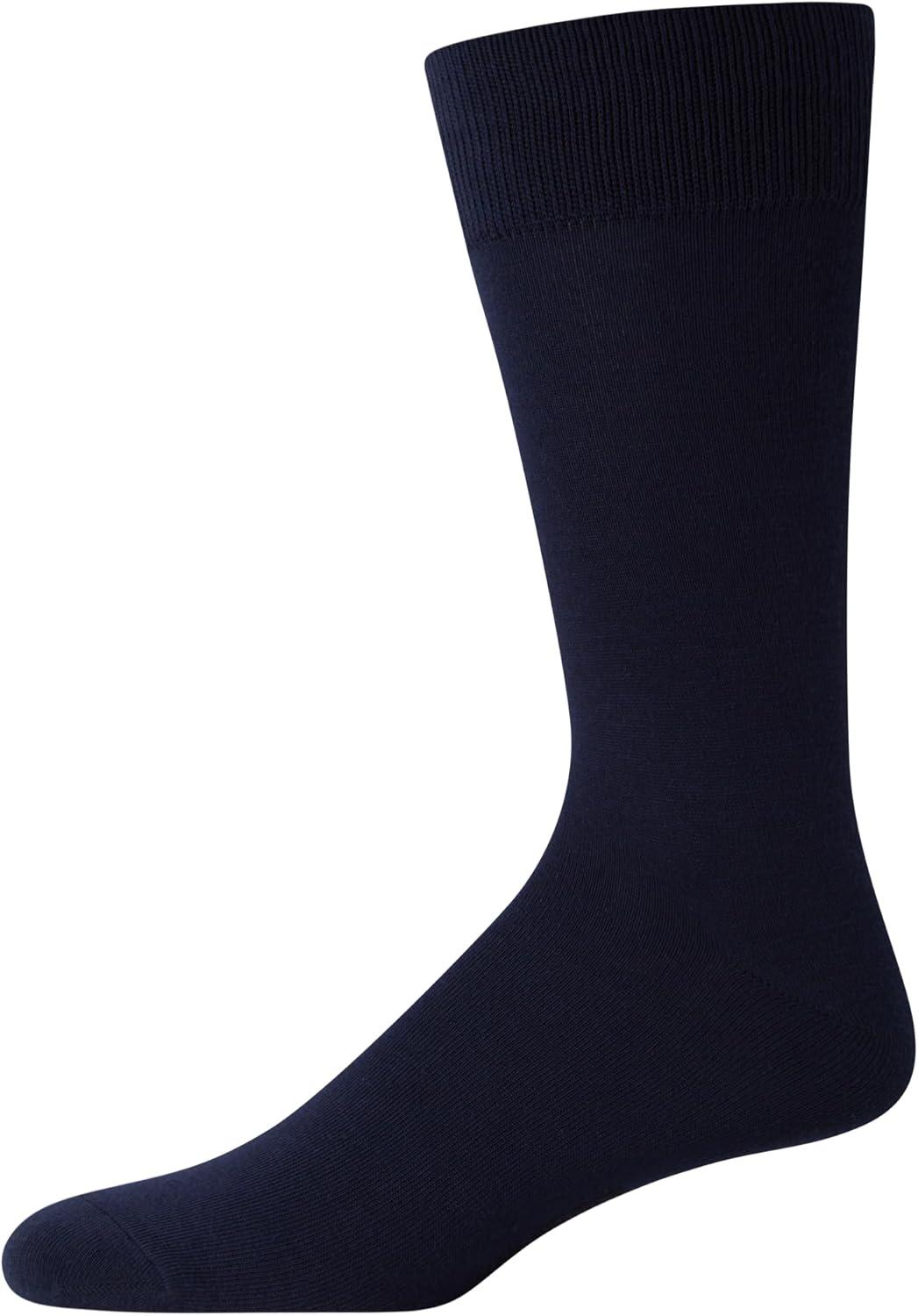 imageVan Heusen Mens Dress Socks 7 Pack Soft Stretch Moisture Wicking Crew Socks for Men for Casual Business Formal WearBrownGrey Multi
