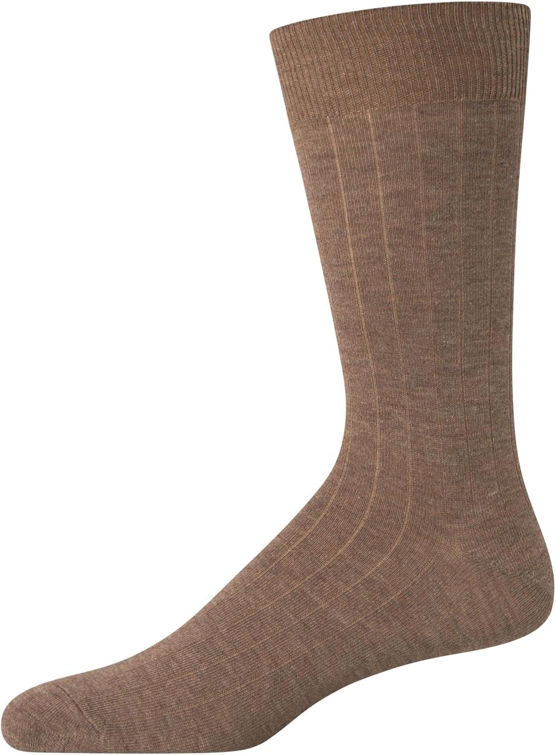 imageVan Heusen Mens Dress Socks 7 Pack Soft Stretch Moisture Wicking Crew Socks for Men for Casual Business Formal WearHeather Multi
