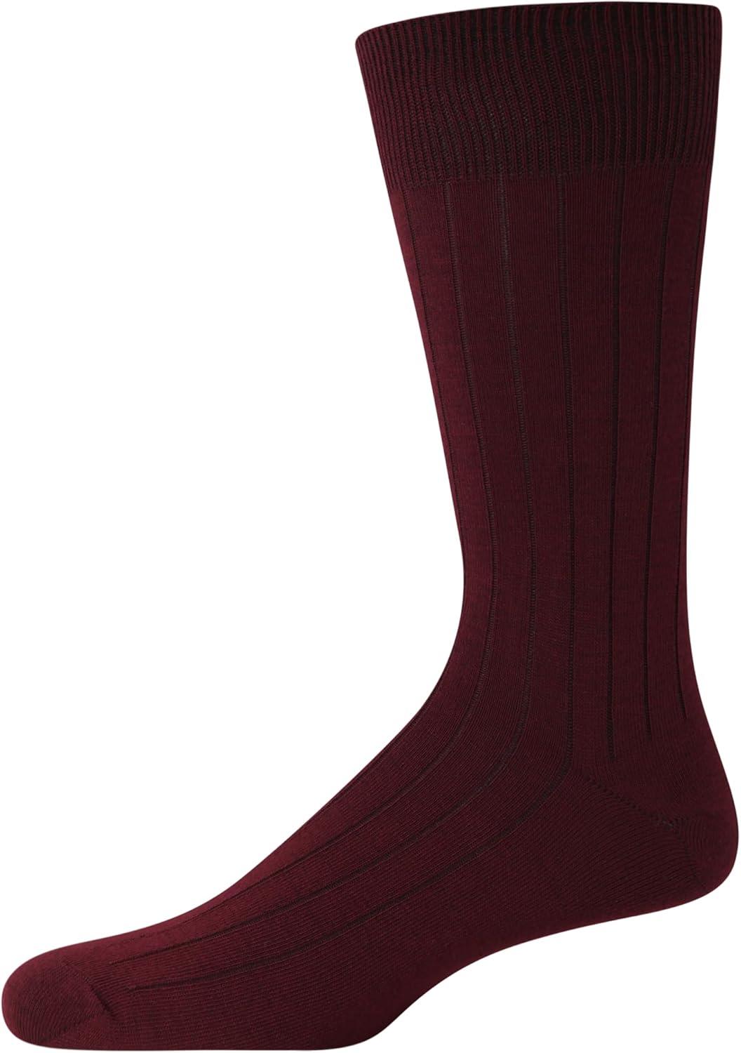imageVan Heusen Mens Dress Socks 7 Pack Soft Stretch Moisture Wicking Crew Socks for Men for Casual Business Formal WearTaupe