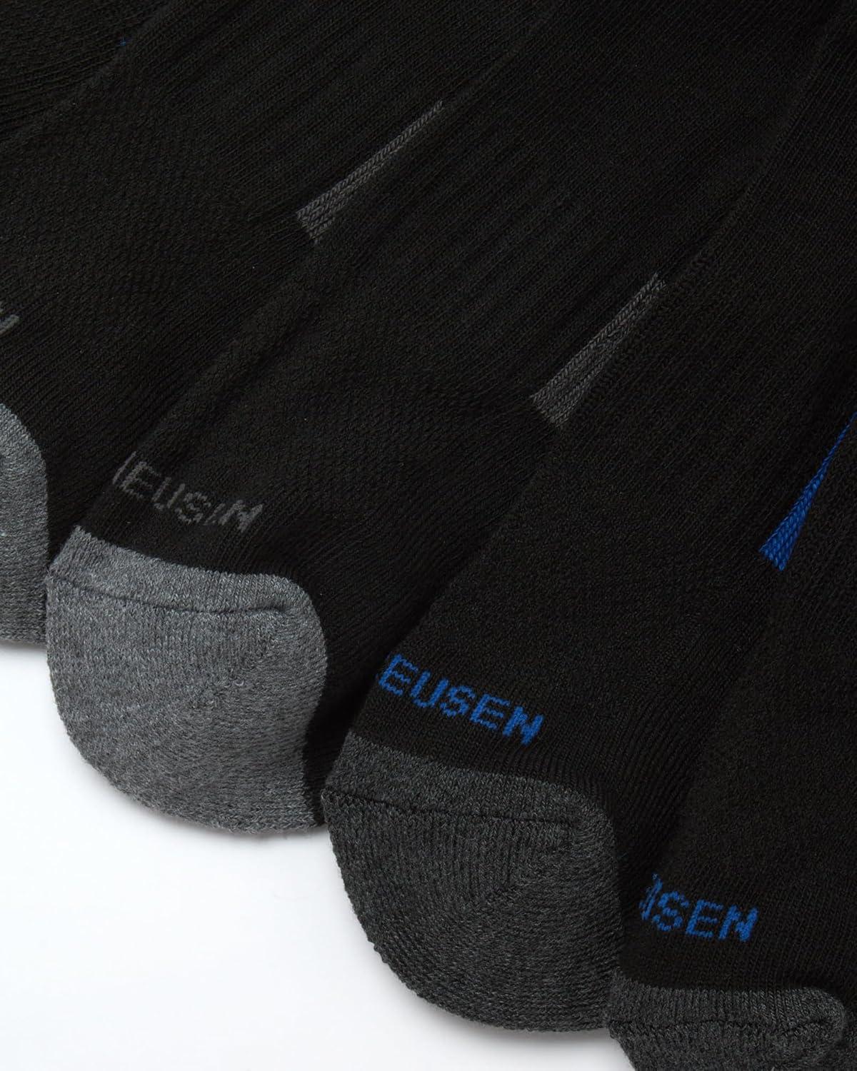 imageVan Heusen Mens Athletic Crew Socks 5PackBlackGrey Multi