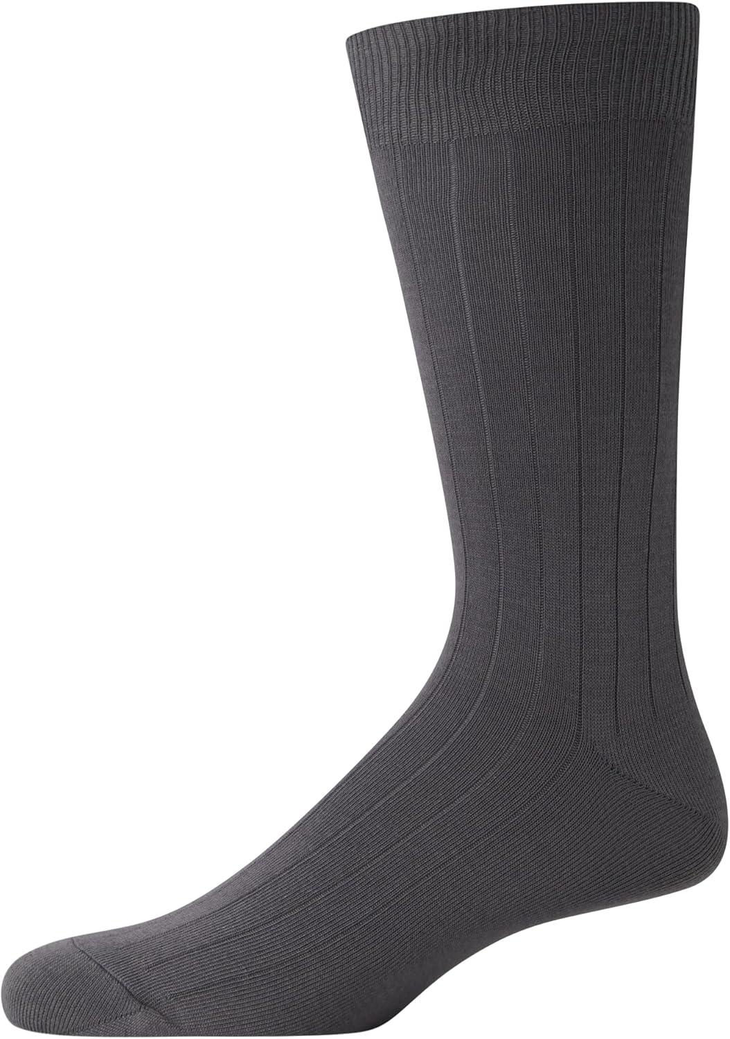 imageVan Heusen Mens Dress Socks 14 Pack Soft Stretch Moisture Wicking Crew Socks for Men for Everyday Office Work WearAssorted Texture