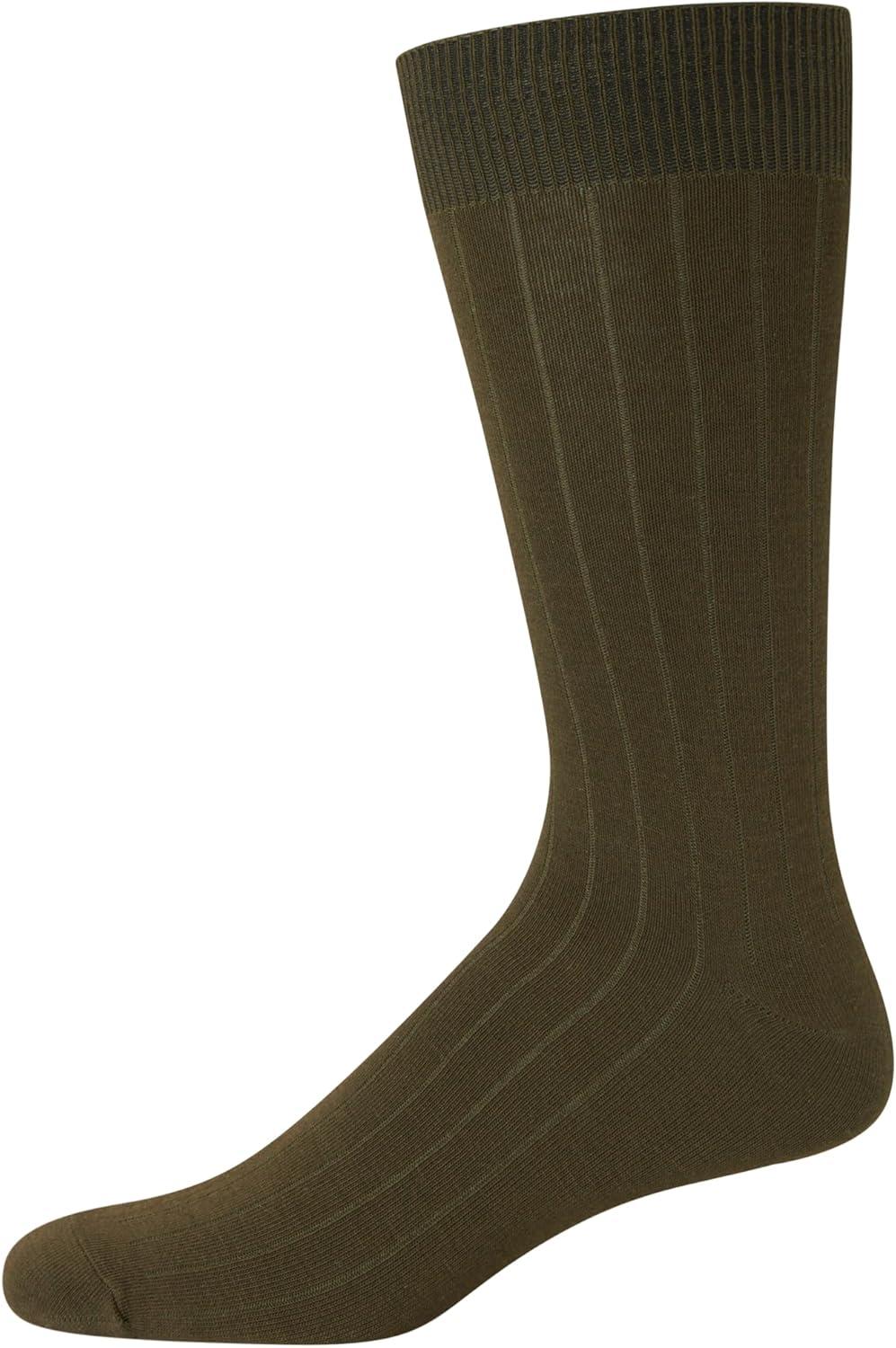 imageVan Heusen Mens Dress Socks 14 Pack Soft Stretch Moisture Wicking Crew Socks for Men for Everyday Office Work WearHeather Multi