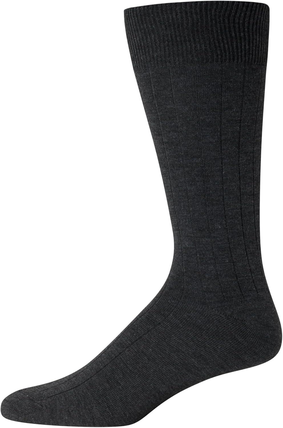 imageVan Heusen Mens Dress Socks 7 Pack Soft Stretch Moisturing Wicking Work Crew Socks for Men Sizes 6125Assorted