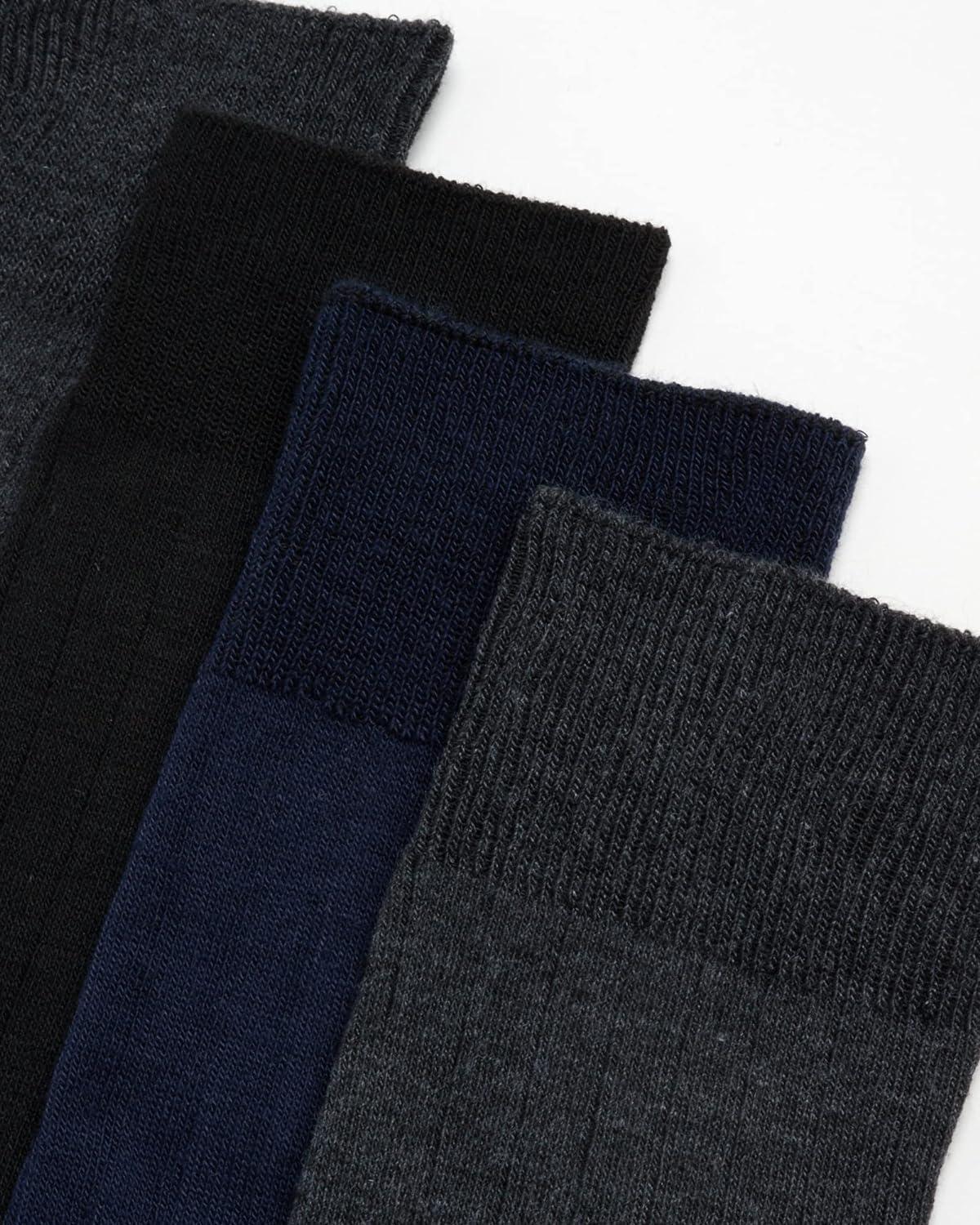 imageVan Heusen Mens Dress Socks 7 Pack Soft Stretch Moisturing Wicking Work Crew Socks for Men Sizes 6125Assorted