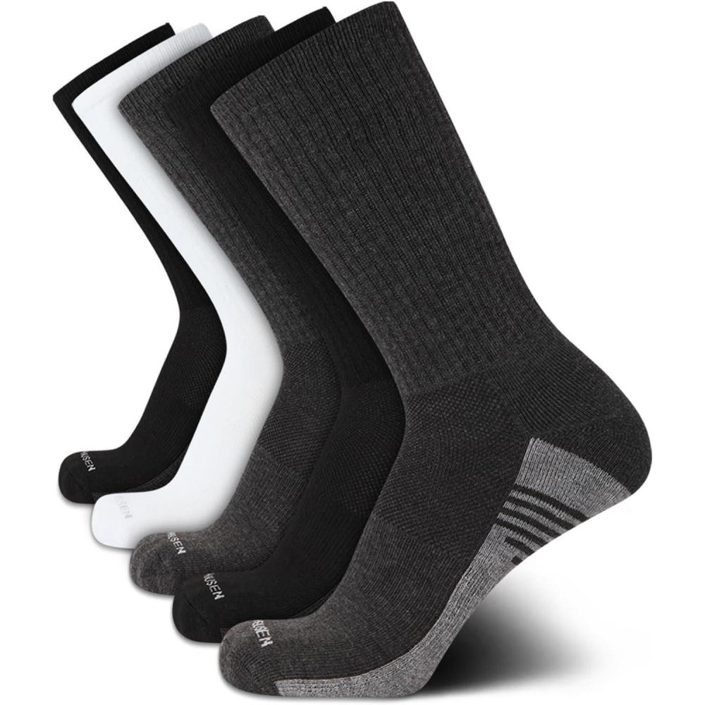 imageVan Heusen Mens Athletic Crew Socks 5PackGrey Multi