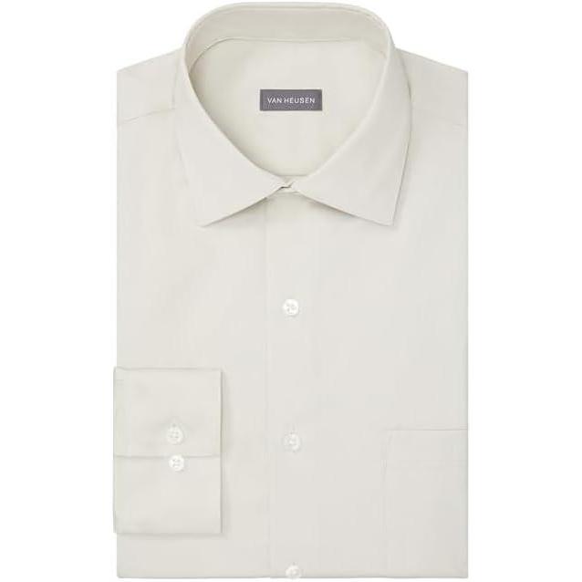 imageVan Heusen Mens TALL FIT Dress Shirt Stain Shield Stretch Big and TallOld Oat