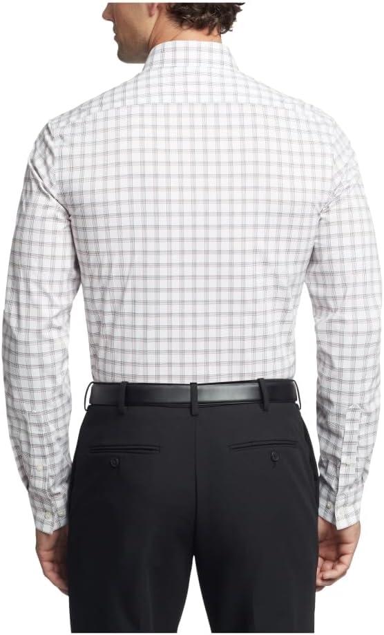 imageVan Heusen Mens Dress Shirt Slim Fit Ultra Wrinkle Free Flex Collar StretchFire Multi