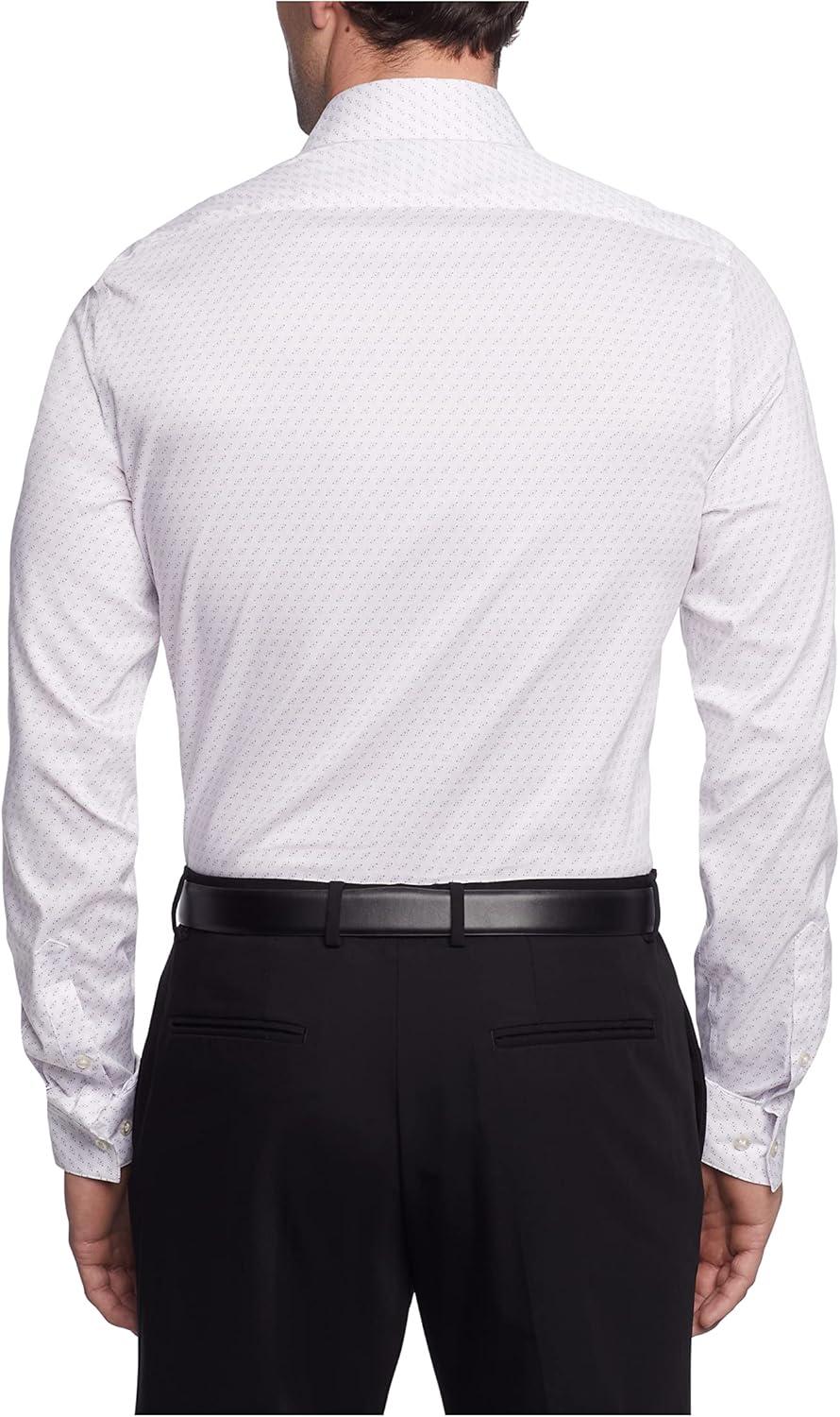 imageVan Heusen Mens Dress Shirt Slim Fit Ultra Wrinkle Free Flex Collar StretchPurple Rain