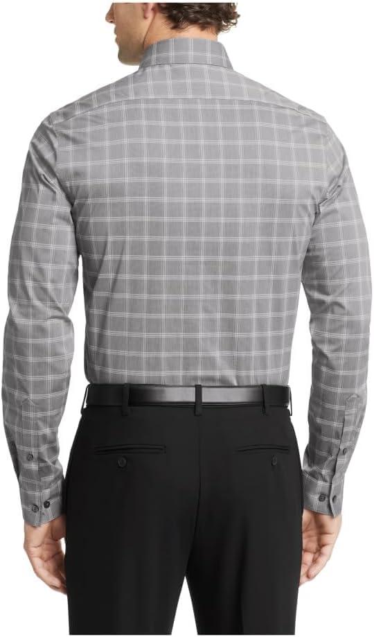 imageVan Heusen Mens Dress Shirt Slim Fit Ultra Wrinkle Free Flex Collar StretchRock