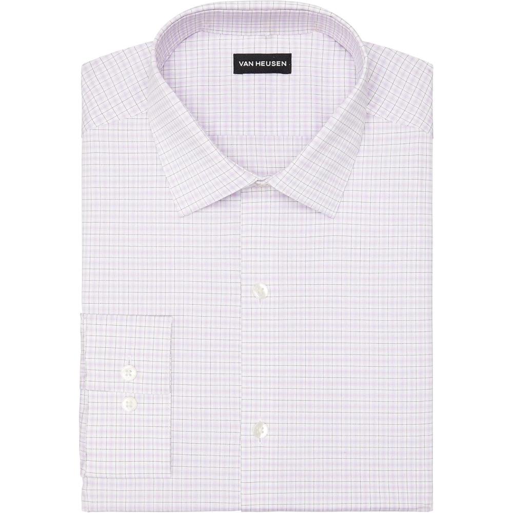 imageVan Heusen Mens Dress Shirt Slim Fit Ultra Wrinkle Free Flex Collar StretchLilac