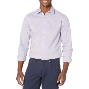 Van Heusen Men’s Dress Shirt Slim Fit Ultra Wrinkle Free Flex Collar Stretch(Amethyst)