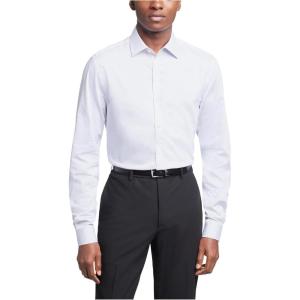 Van Heusen Men’s Dress Shirt Slim Fit Ultra Wrinkle Free Flex Collar Stretch(Plum Multi)