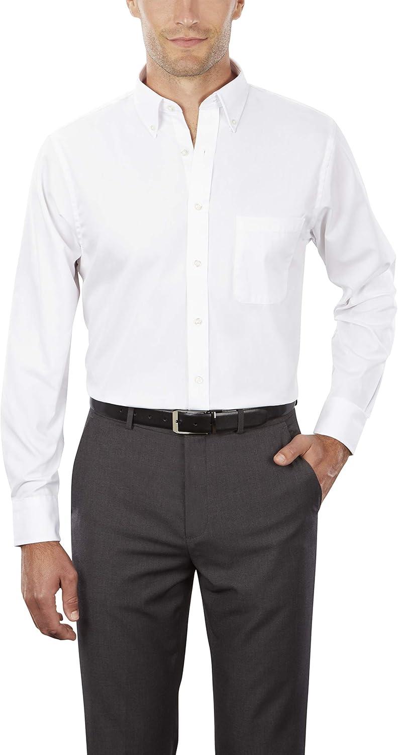 imageVan Heusen Mens Pinpoint Solid ShirtWhite