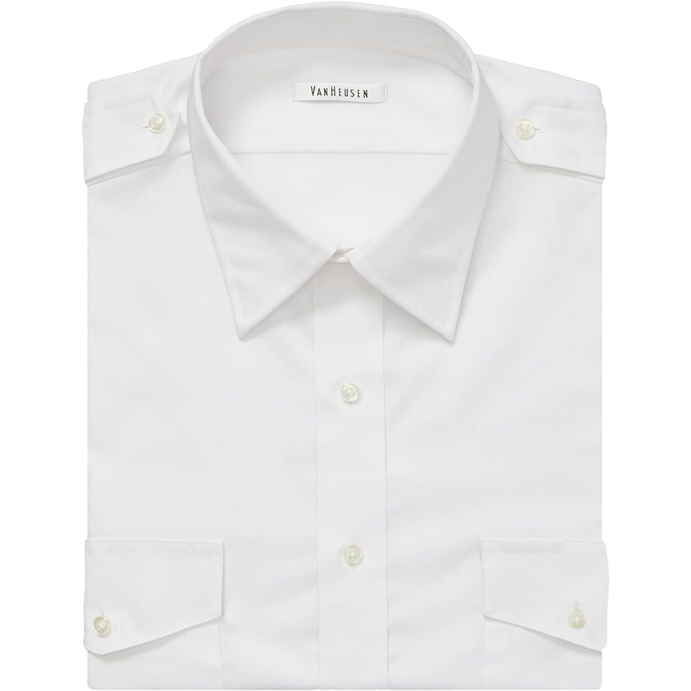 image:imageVan Heusen Mens Van Heusen Mens Pilot Dress Shirt Long Sleeve AviatorWhite