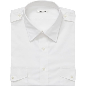 Van Heusen Men’s Van Heusen Men’s Pilot Dress Shirt Long Sleeve Aviator(White)