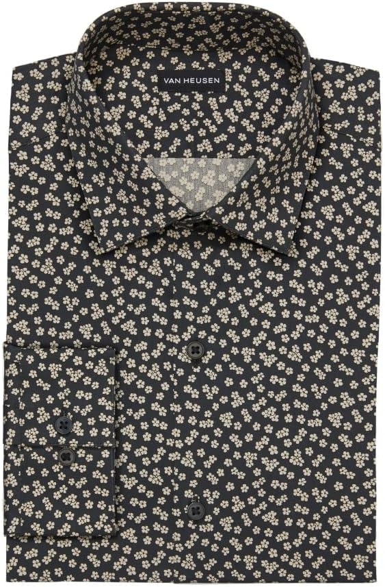 image:imageVan Heusen Mens Dress Shirt Slim Fit Stain Shield StretchOld Beige Stone
