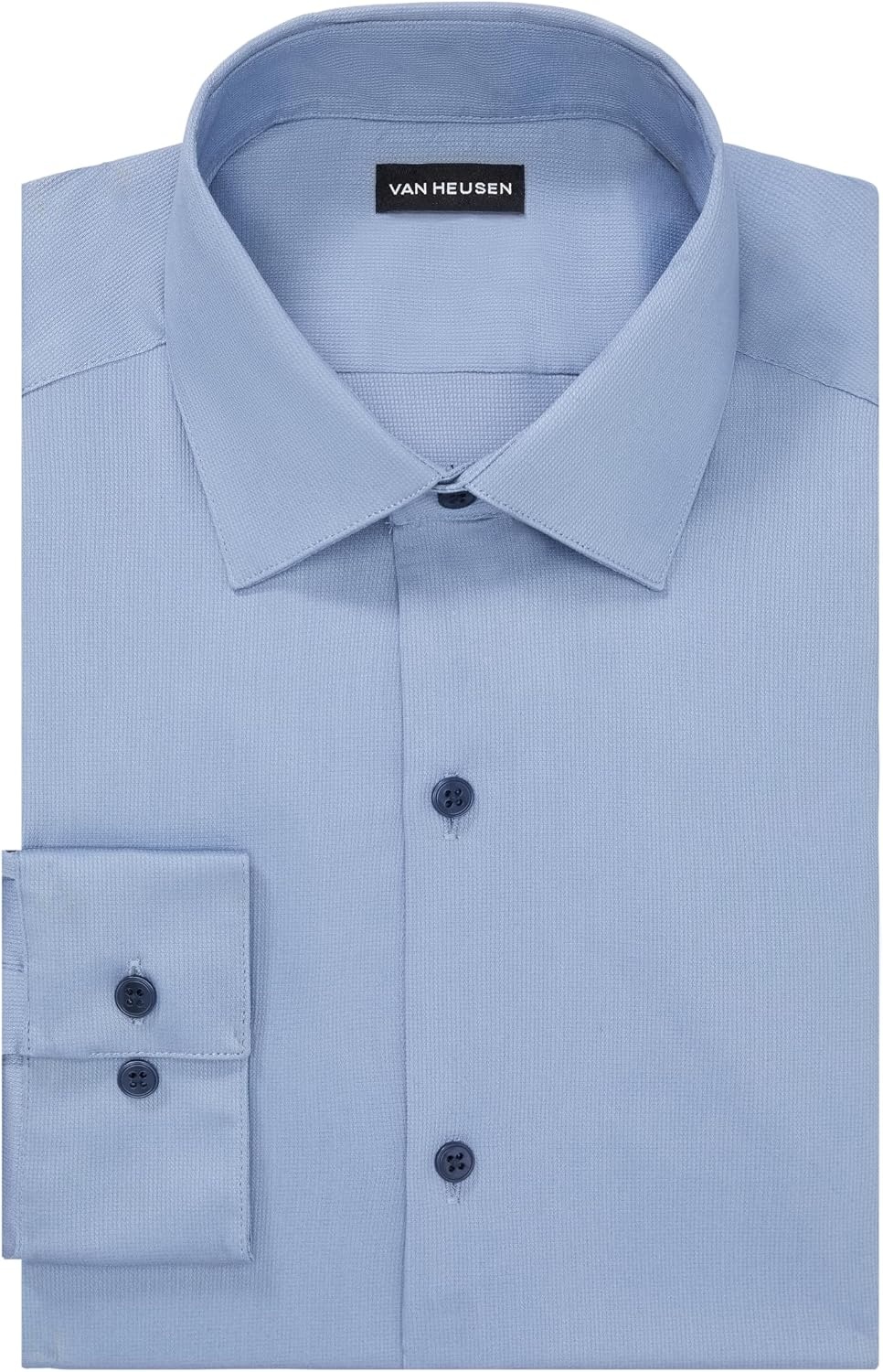 image:imageVan Heusen Mens Dress Shirt Slim Fit Stain Shield StretchOld Cadet Blu