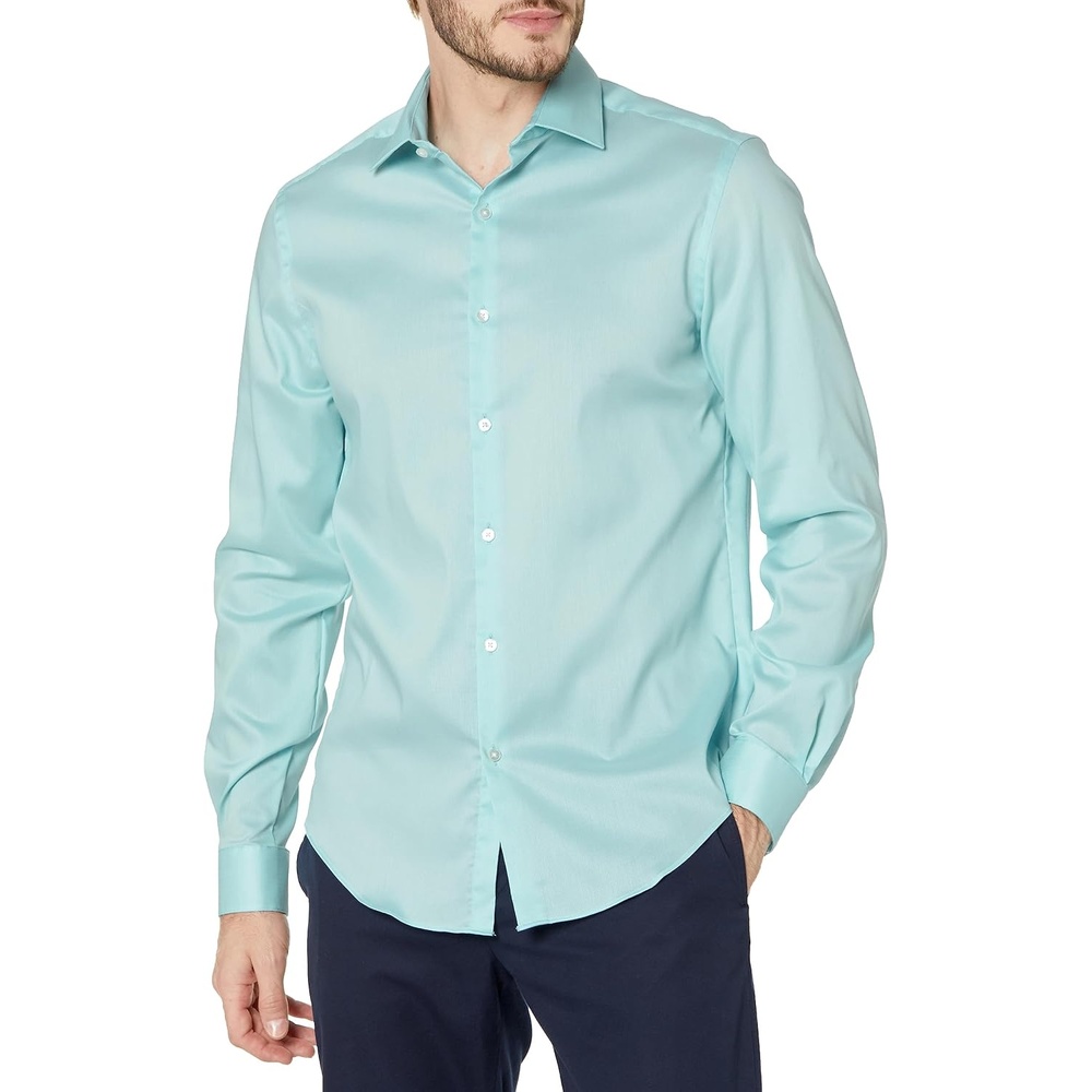 image:imageVan Heusen Mens Dress Shirt Slim Fit Stain Shield StretchOld Mercury