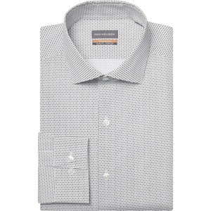 Van Heusen Men’s Dress Shirt Slim Fit Stain Shield Stretch(Old Dark Mercury)
