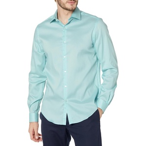Van Heusen Men’s Dress Shirt Slim Fit Stain Shield Stretch(Old Mercury)