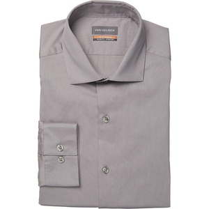 Van Heusen Men’s Dress Shirt Slim Fit Stain Shield Stretch(Old Steel)
