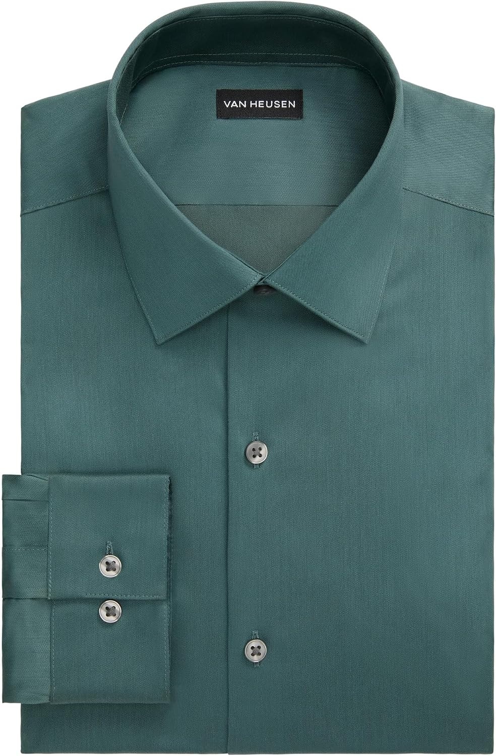 image:imageVan Heusen Mens Dress Shirt Slim Fit Ultra Wrinkle Free Flex Collar StretchEvergreen