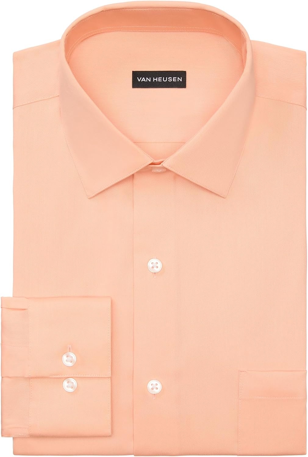 image:imageVan Heusen Mens Dress Shirt Slim Fit Ultra Wrinkle Free Flex Collar StretchPapaya