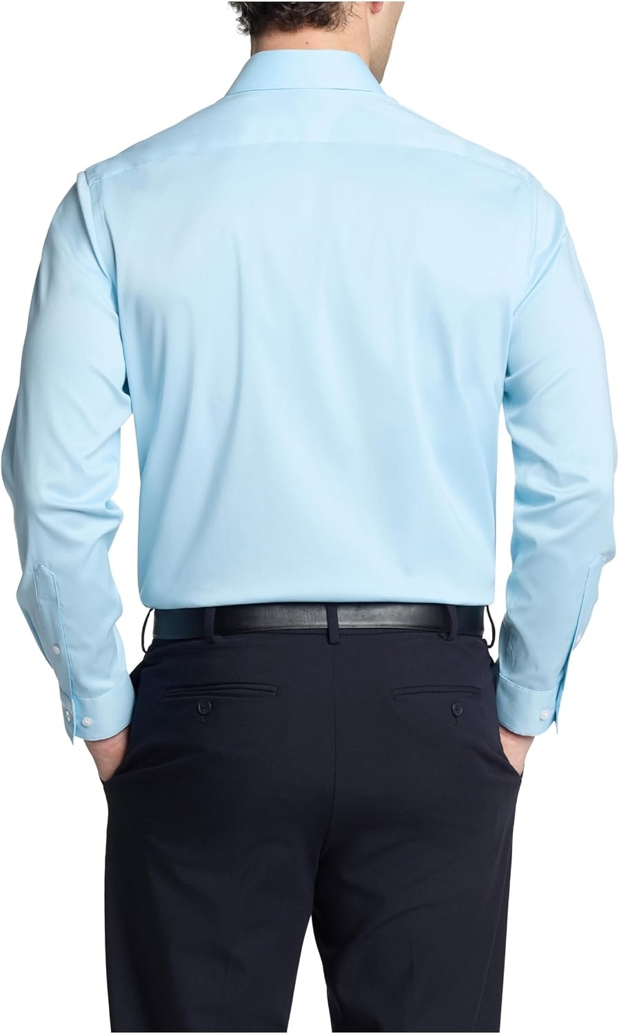 image:imageVan Heusen Mens Dress Shirt Slim Fit Ultra Wrinkle Free Flex Collar StretchSea Blue