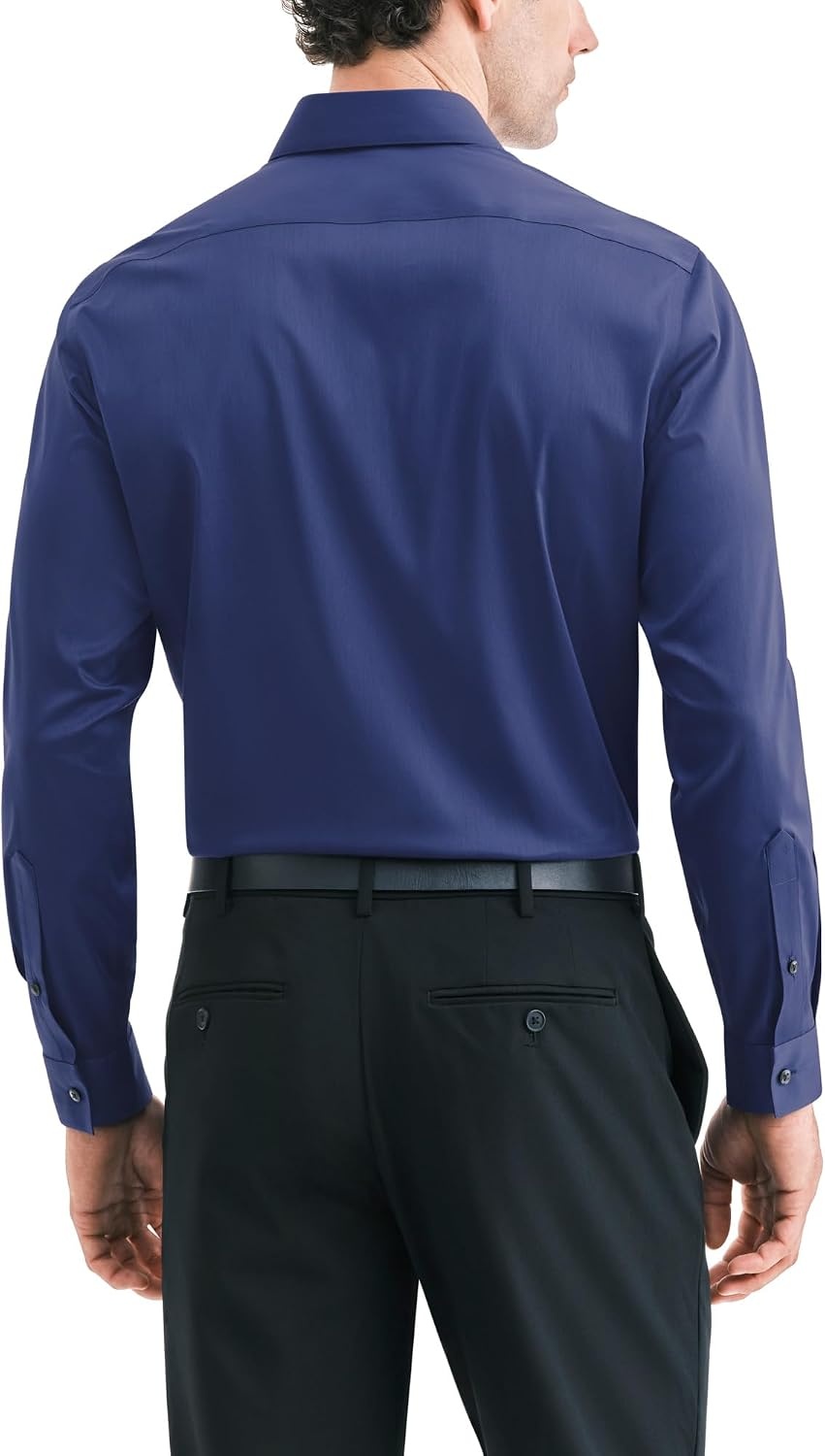 image:imageVan Heusen Mens Dress Shirt Slim Fit Ultra Wrinkle Free Flex Collar StretchTwilight Navy
