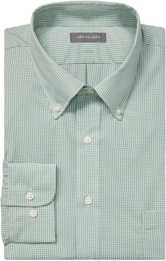image:imageVan Heusen Mens Pinpoint StripeGreen Chicory
