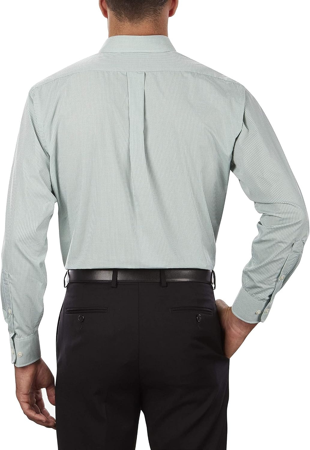 image:imageVan Heusen Mens Pinpoint StripeGreen Chicory