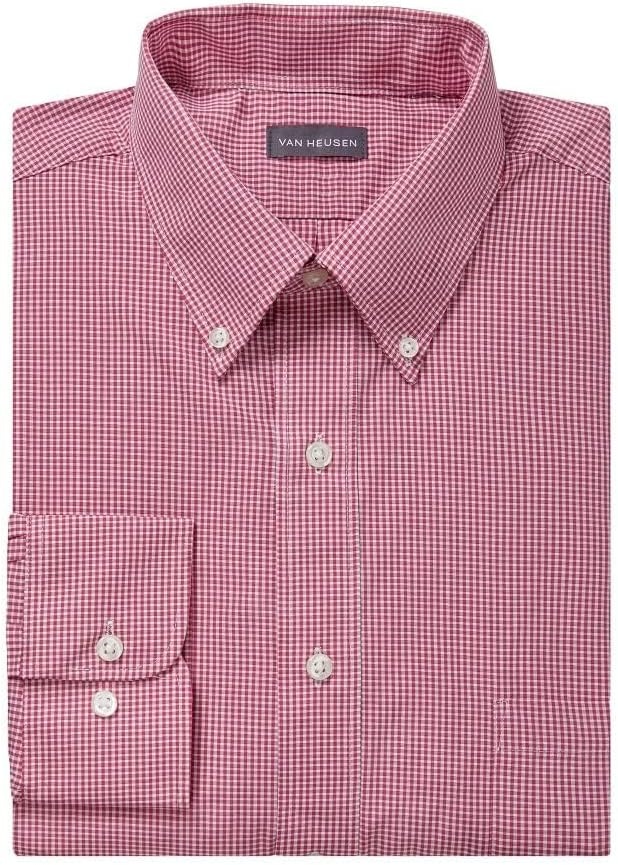 image:imageVan Heusen Mens Pinpoint StripeRed Henna