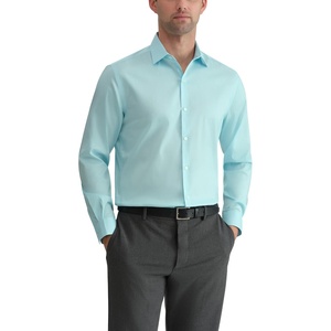 Van Heusen Men’s Dress Shirt Slim Fit Ultra Wrinkle Free Flex Collar Stretch(Clearwater Blue)