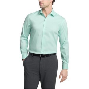 Van Heusen Men’s Dress Shirt Slim Fit Ultra Wrinkle Free Flex Collar Stretch(Mint)