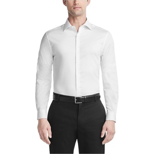 Van Heusen Men’s Dress Shirt Slim Fit Ultra Wrinkle Free Flex Collar Stretch(White Wash)